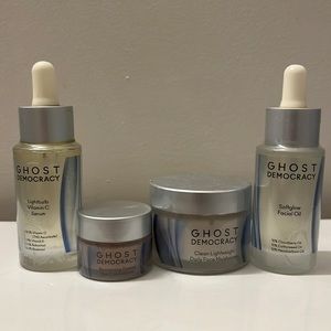 Ghost Democracy - unopened bundle - 4 skincare serum oil moisturizer, eye crème